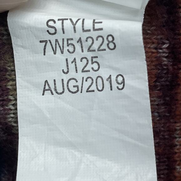 Lucky Brand Women's L Cardigan Aztec Southwestern Open Front Sweater Draped - Picture 9 of 9